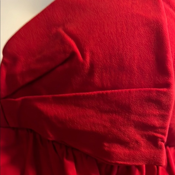 Red Spaghetti Strap Sundress for Wedding Guest - Picture 2 of 4